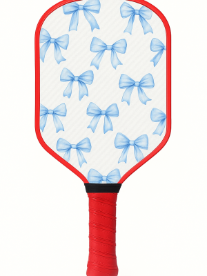 Carbon Fiber T300 Tietoe Pickleball Racket Blue Bow
