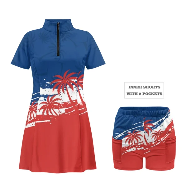 Short sleeve dress suit