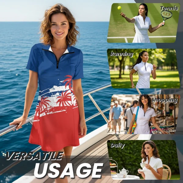 Short sleeve dress suit