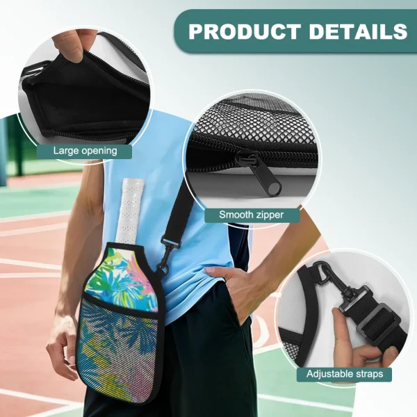 Crossbody Pickleball Racket Cover